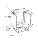 CABINET Diagram and Parts List for DPSB613GD0WW  General Electric Dryer