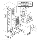 FREEZER SECTION Diagram and Parts List for HSK27MGMHCCC  Hotpoint Refrigerator