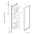 FRESH FOOD DOOR Diagram and Parts List for BSS25GFPEWW  General Electric Refrigerator