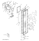 FREEZER DOOR Diagram and Parts List for GSS25XSQASS  General Electric Refrigerator