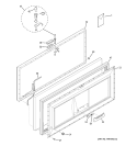 FREEZER DOOR Diagram and Parts List for FCM15DPAWH  General Electric Freezer