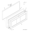FREEZER DOOR Diagram and Parts List for FCM15SPAWH  General Electric Freezer