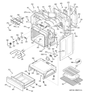 BODY PARTS Diagram and Parts List for JBP80BF2BB  General Electric Range