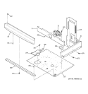 CENTER SPACER Diagram and Parts List for JTP28SF2SS  General Electric Microwave Oven Combo