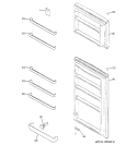 DOORS Diagram and Parts List for GTS10AAMARWW  General Electric Refrigerator