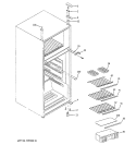 FREEZER SECTION Diagram and Parts List for GTS10AAMARWW  General Electric Refrigerator