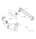 CONTROL PANEL & COIN BOX ASSEMBLY Diagram and Parts List for DCCB330ED0WC  General Electric Dryer