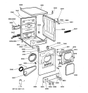 CABINET & CONTROLS Diagram and Parts List for DDP1380GFM  General Electric Dryer