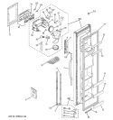 FREEZER DOOR Diagram and Parts List for GSS22WGPDCC  General Electric Refrigerator