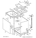CABINET, COVER & FRONT PANEL Diagram and Parts List for WPRB9110D0CC  General Electric Washer