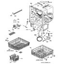 Part Location Diagram of WD28X10103 GE Third Level Spray Arm