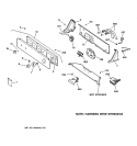 CONTROLS & BACKSPLASH Diagram and Parts List for WHDSR209D0WW  General Electric Washer