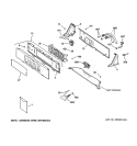 CONTROLS & BACKSPLASH Diagram and Parts List for WNRD2050D0WC  General Electric Washer
