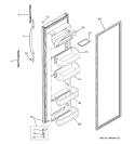 FRESH FOOD DOOR Diagram and Parts List for RSG20IBPCFWW  General Electric Refrigerator