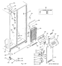 FREEZER SECTION Diagram and Parts List for RSG20IBPCFWW  General Electric Refrigerator