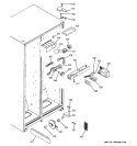 FRESH FOOD SECTION Diagram and Parts List for RSG20IDPCFWW  General Electric Refrigerator