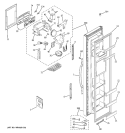 FREEZER DOOR Diagram and Parts List for RSG25KEPCFWW  General Electric Refrigerator