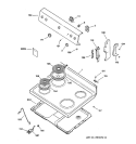 CONTROL PANEL & COOKTOP Diagram and Parts List for RB525BH2CT  Hotpoint Range