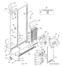 FREEZER SECTION Diagram and Parts List for HSS25GDPCWW  Hotpoint Refrigerator