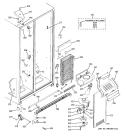 FREEZER SECTION Diagram and Parts List for HST22IFPCWW  Hotpoint Refrigerator