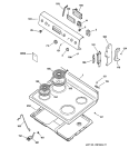 Part Location Diagram of WB36K10408 GE TRIM & BRACKET Assembly WELD