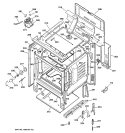 BODY PARTS Diagram and Parts List for RB787WH1WW  Hotpoint Range