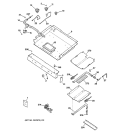 GAS & BURNER PARTS Diagram and Parts List for JGBP90MEH1BC  General Electric Range