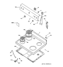 CONTROL PANEL & COOKTOP Diagram and Parts List for JBS03H2CT  General Electric Range