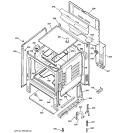 BODY PARTS Diagram and Parts List for JBS03H2CT  General Electric Range