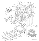 BODY PARTS Diagram and Parts List for JBP35SH1SS  General Electric Range