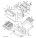 Part Location Diagram of WB55K10009 GE PANEL DRAWER ALUMINUM
