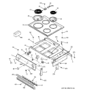 CONTROL PANEL & COOKTOP Diagram and Parts List for JMS08BD3CT  General Electric Range