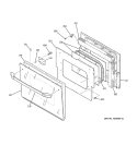 DOOR Diagram and Parts List for JMS08BD3CT  General Electric Range
