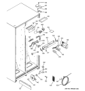 FRESH FOOD SECTION Diagram and Parts List for GSA22KEPCFWW  General Electric Refrigerator