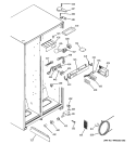 FRESH FOOD SECTION Diagram and Parts List for GSG25IEPCFWW  General Electric Refrigerator