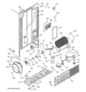 SEALED SYSTEM & MOTHER BOARD Diagram and Parts List for PSA22SIPCFBS  General Electric Refrigerator