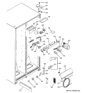 FRESH FOOD SECTION Diagram and Parts List for PSA25MIPCFBB  General Electric Refrigerator