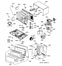 MICROWAVE Diagram and Parts List for JES1351WB03  General Electric Microwave