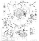 MICROWAVE Diagram and Parts List for JES1351WB04  General Electric Microwave