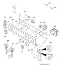 CONTROL PANEL Diagram and Parts List for WSM2700DAWCC  General Electric Washer Dryer Combo