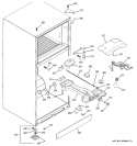 FRESH FOOD SECTION Diagram and Parts List for GTS18JBPBRCC  General Electric Refrigerator