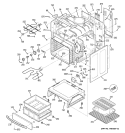 BODY PARTS Diagram and Parts List for EER3001H00SS  General Electric Range