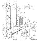 FREEZER SECTION Diagram and Parts List for GSS22SGPDBS  General Electric Refrigerator
