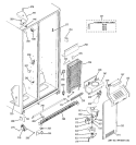 FREEZER SECTION Diagram and Parts List for GSS25SGPDSS  General Electric Refrigerator