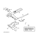 GAS VALVE & BURNER ASSEMBLY Diagram and Parts List for DWXR485GB1WW  General Electric Dryer