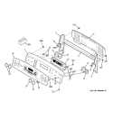 CONTROL PANEL Diagram and Parts List for JBP48CH1CC  General Electric Range