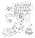 BODY PARTS Diagram and Parts List for JBP66SH1SS  General Electric Range