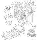 BODY PARTS Diagram and Parts List for JBP69SF3SS  General Electric Range