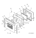 Part Location Diagram of WB15T10057 GE DRAWER HANDLE Assembly