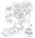 BODY PARTS Diagram and Parts List for JBP82SH1SS  General Electric Range